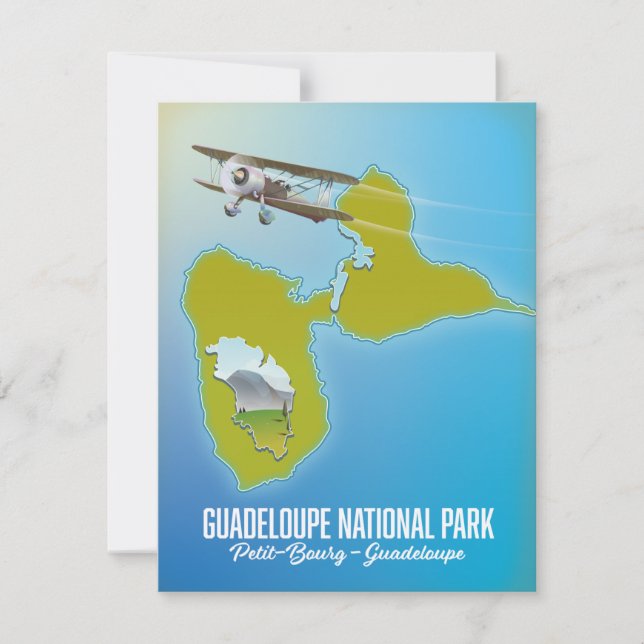 Carte du parc national de la Guadeloupe (Devant)