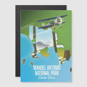 Carte du parc national de Manuel Antonio, Costa Ri