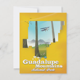 carte du parc national des montagnes Guadalupe, Te