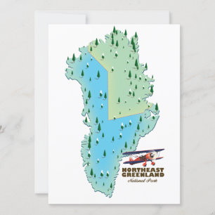 Carte du parc national du nord-est du Groenland