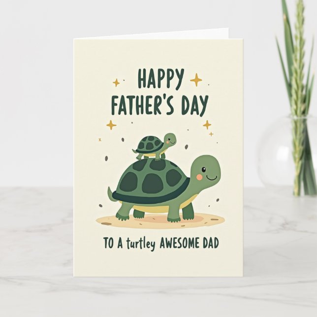 Carte du père reptile fantaisiste (Devant)
