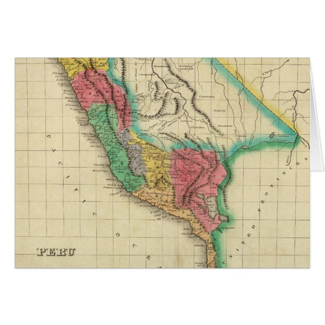 Carte Du Pérou (Devant horizontal)