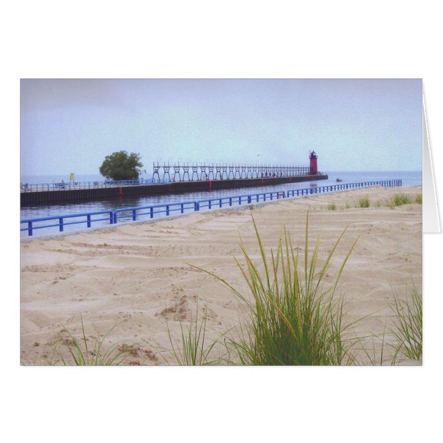 Carte du phare de South Haven (Devant Horizontal)