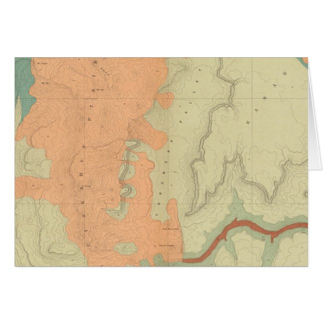 Carte Du Plateau Uinkaret Demi-Sud (Devant horizontal)