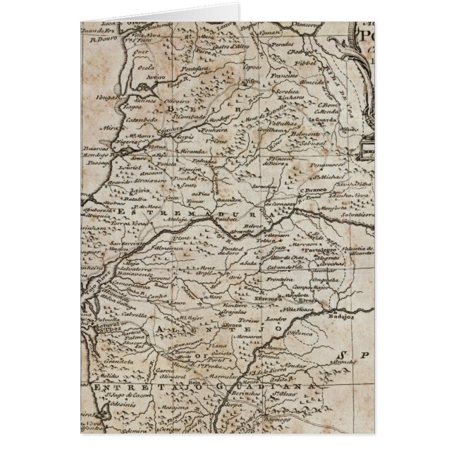 Carte du Portugal (Devant)