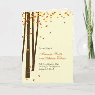 Carte du programme de mariage des arbres forestier