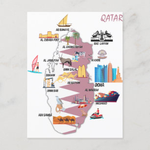 Carte du Qatar Attraits touristiques