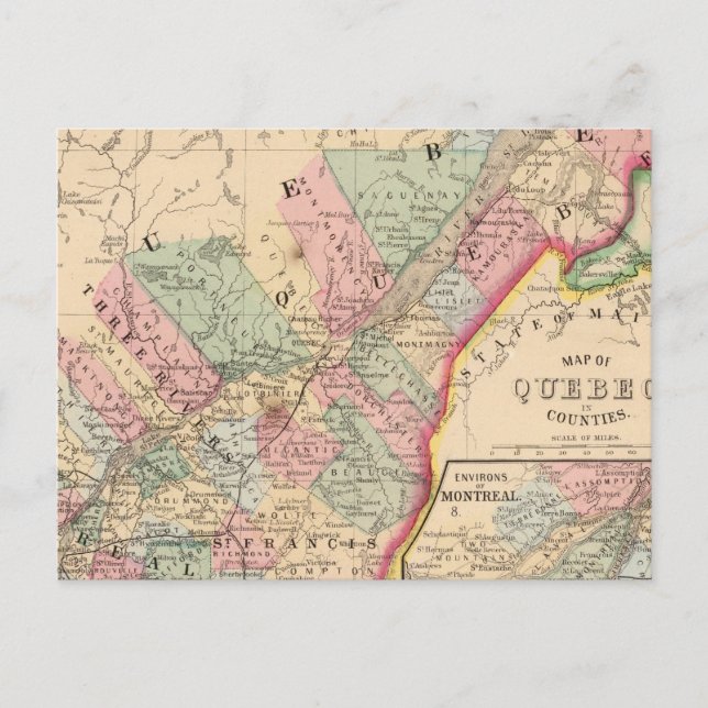 Carte du Québec par Mitchell (Devant)