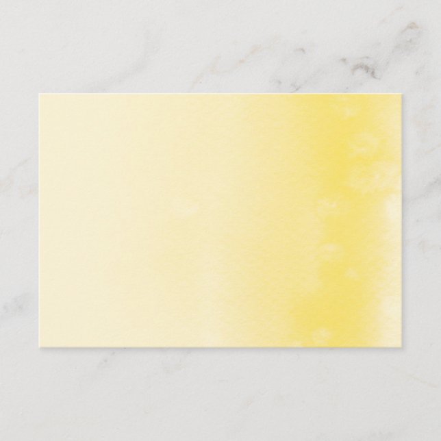 CARTE DU REGISTRE :: aquarelle jaune ombre (Devant)