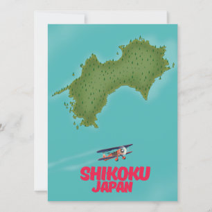 carte du Shikoku Japon