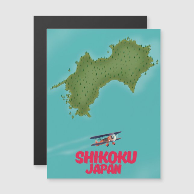 carte du Shikoku Japon (Devant / Derrière)