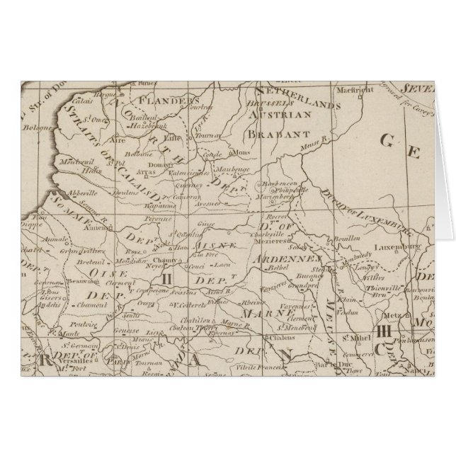 Carte du Siège de Guerre en France 2 (Devant horizontal)