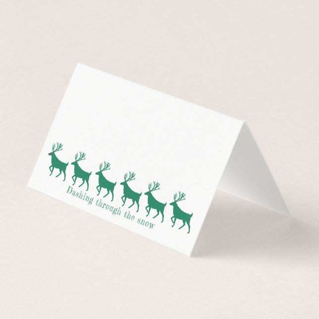 Carte du siège de l'invité Stag Reindeer & Rudolph (Devant)