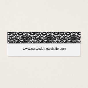 Carte du site mariage - accent damassé
