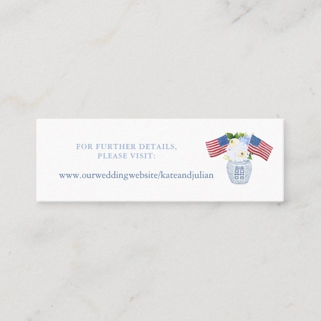 Carte du site Mariage de design de drapeau floral  (Devant)