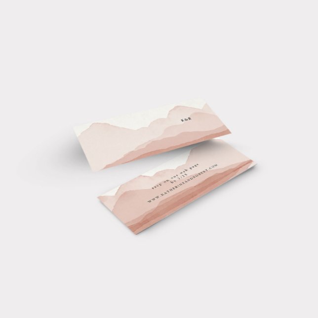 Carte du site Web du Mariage Blush Mountain Range (Créateur téléchargé)