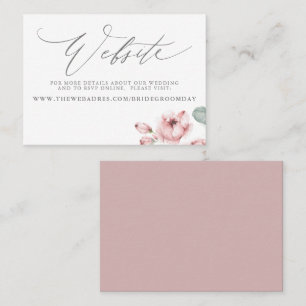 Carte du site Web du Mariage Rose Dusty
