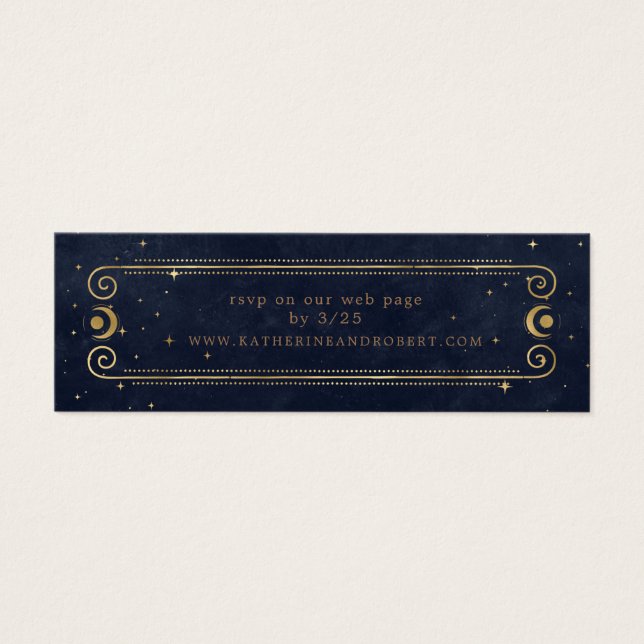 Carte du site web Mariage Celestiy Midnight Blue G (Devant)
