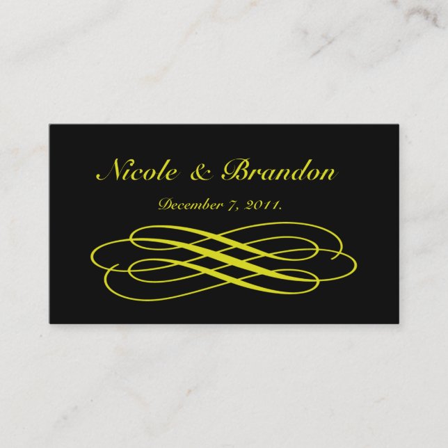 Carte du site Web Mariage de Yellow Gold Fairy (Devant)