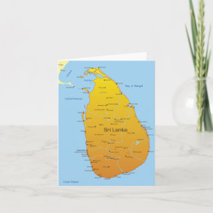 Carte du Sri Lanka