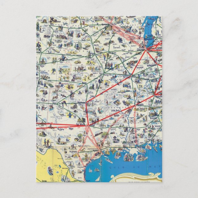 carte du système d'American Airlines (Devant)