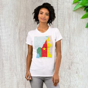 Carte Du T-shirt Femme Cameroun