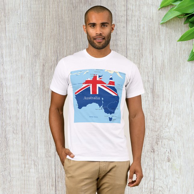 Carte Du T-shirt Homme Australien (Créateur téléchargé)