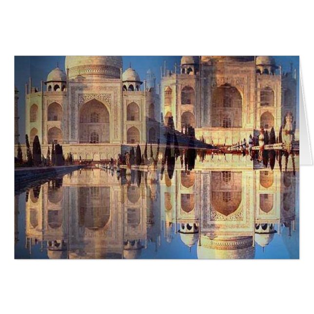 Carte du Taj Mahal (Devant horizontal)