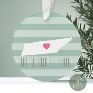 Carte du Tennessee Accueil Amour de l'état avec c