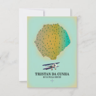 Carte du territoire britannique d'outre-mer de Tri