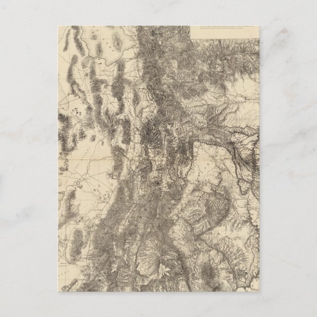 Carte du territoire de l'Utah (Devant)