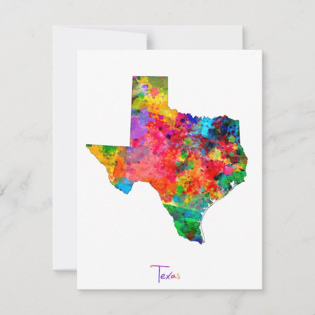 Carte du Texas (Devant)