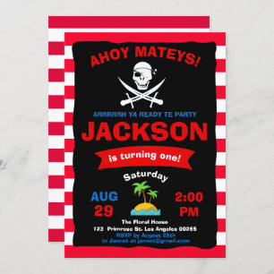 Carte du trésor d'Ahoy Pirate Ocean Voyage Boy Ann