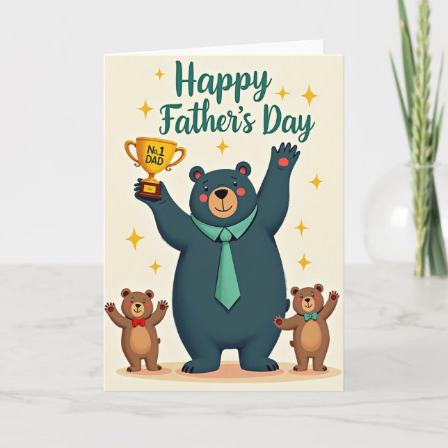 Carte du Trophée du Meilleur Papa (Devant)