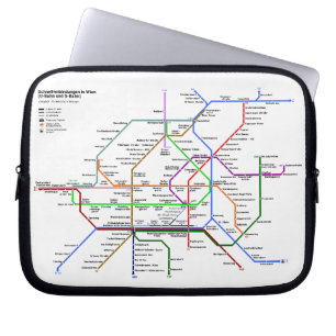 Carte du tube de Vienne Sac électronique