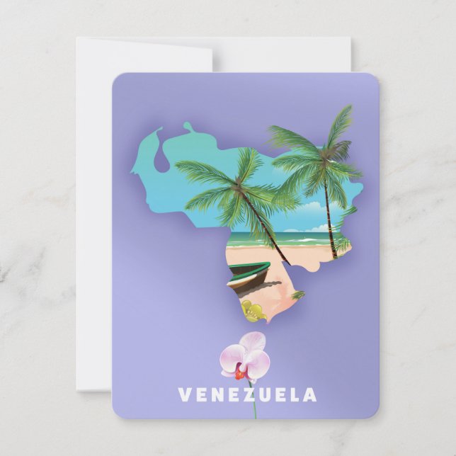 Carte du Venezuela (Devant)