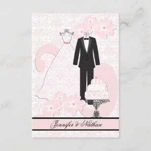 Carte du vêtement RSVP de mariage