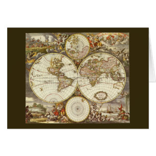 Carte du Vieux Monde antique par Frederick de Wit,