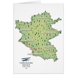 Carte du Yorkshire Dales Angleterre