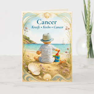 Carte du Zodiaque Cancer Collection d'Astrologie