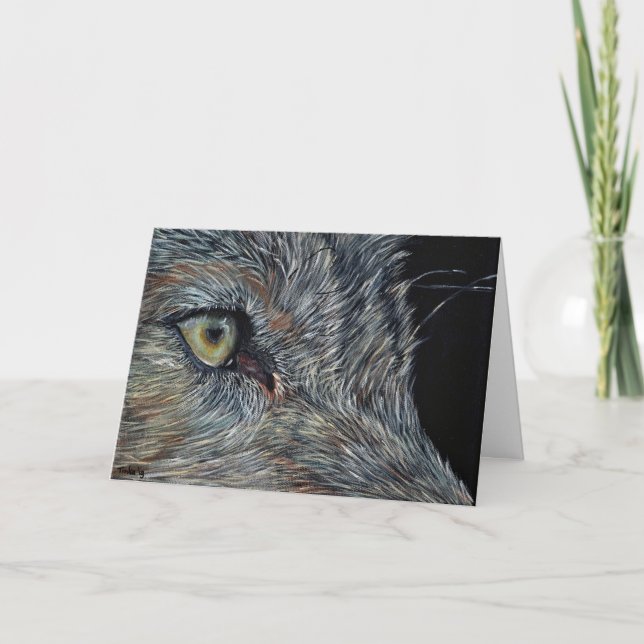 Carte Dubbele kaart wolf (Devant)