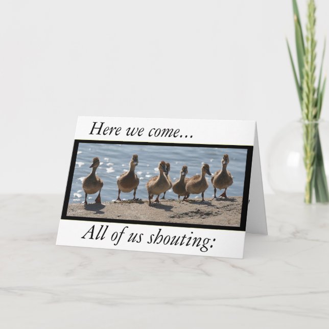 Carte Ducklings Funny Mothers Day Card (Devant)