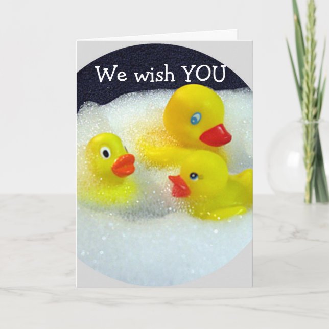 CARTE DUCKS VOUS SOUHAITE UN ***HEUREUX 1ER ANNIVERSAIRE (Devant)