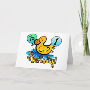 Carte Ducky 1er anniversaire