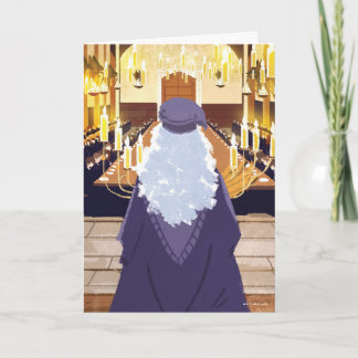 Carte Dumbledore Parlant dans la grande salle Hogwarts