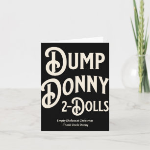 Carte Dump Donny 2 poupées deux poupées Trump Tarifs Hum