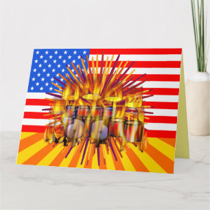 Carte Dumset avec drapeau Stars & Stripes