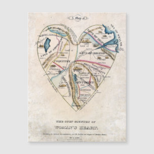 Carte d'un cœur de femme