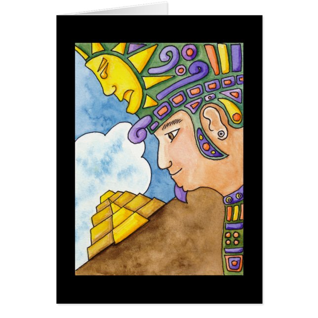 Carte d'un dieu soleil (Devant)