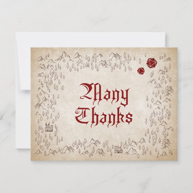 Carte Dungeon RPG Gamer Mariage (Devant)